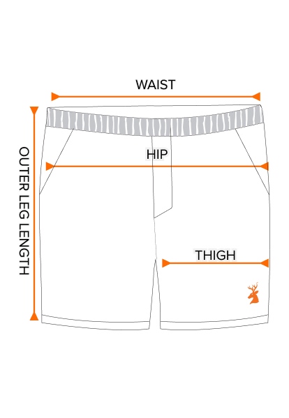 Spika Quick Dry Shorts Size Guide