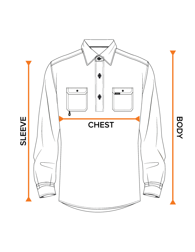 Work Shirt Size Guide