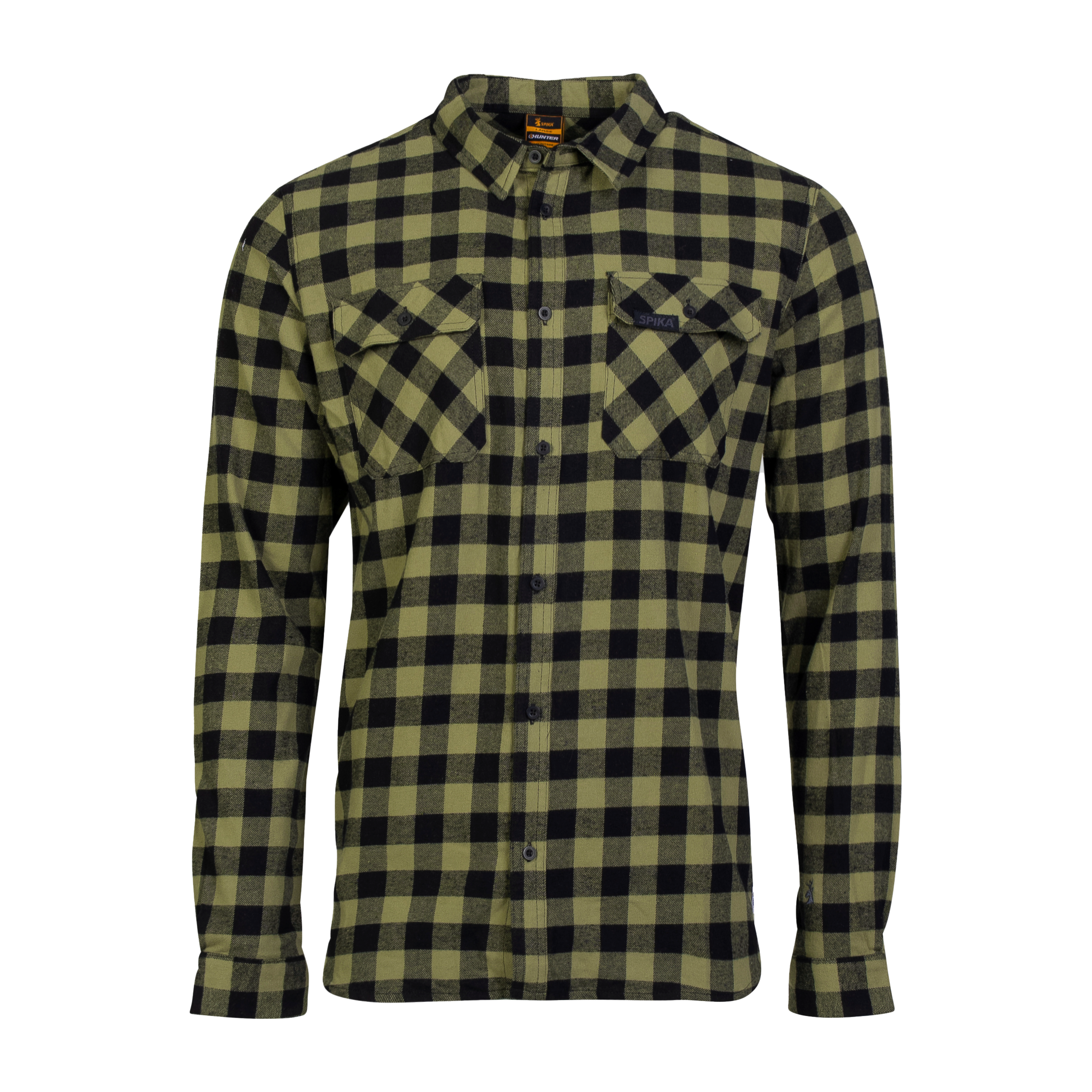 Flannel Check Shirt - Mens - Moss Green