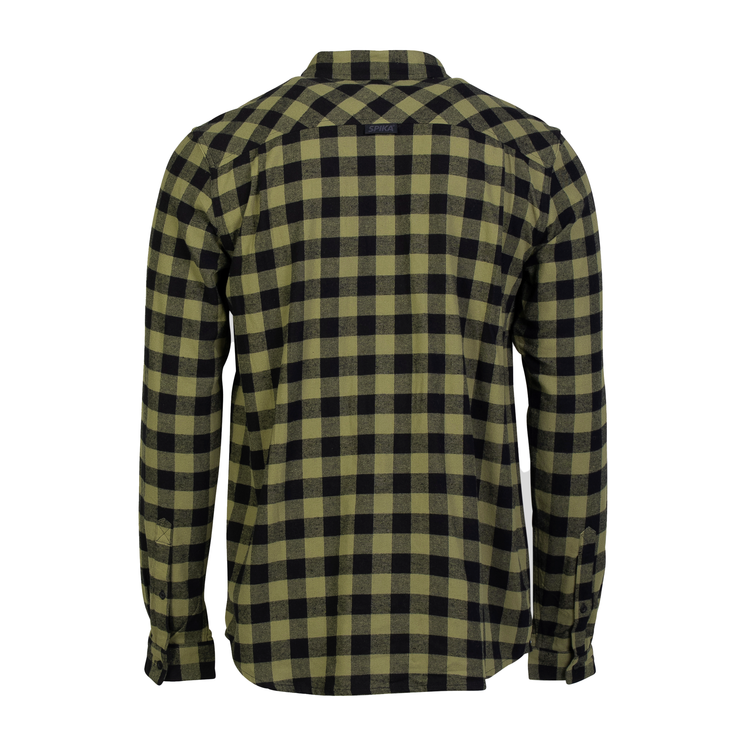 Flannel Check Shirt - Mens - Moss Green - Image 5