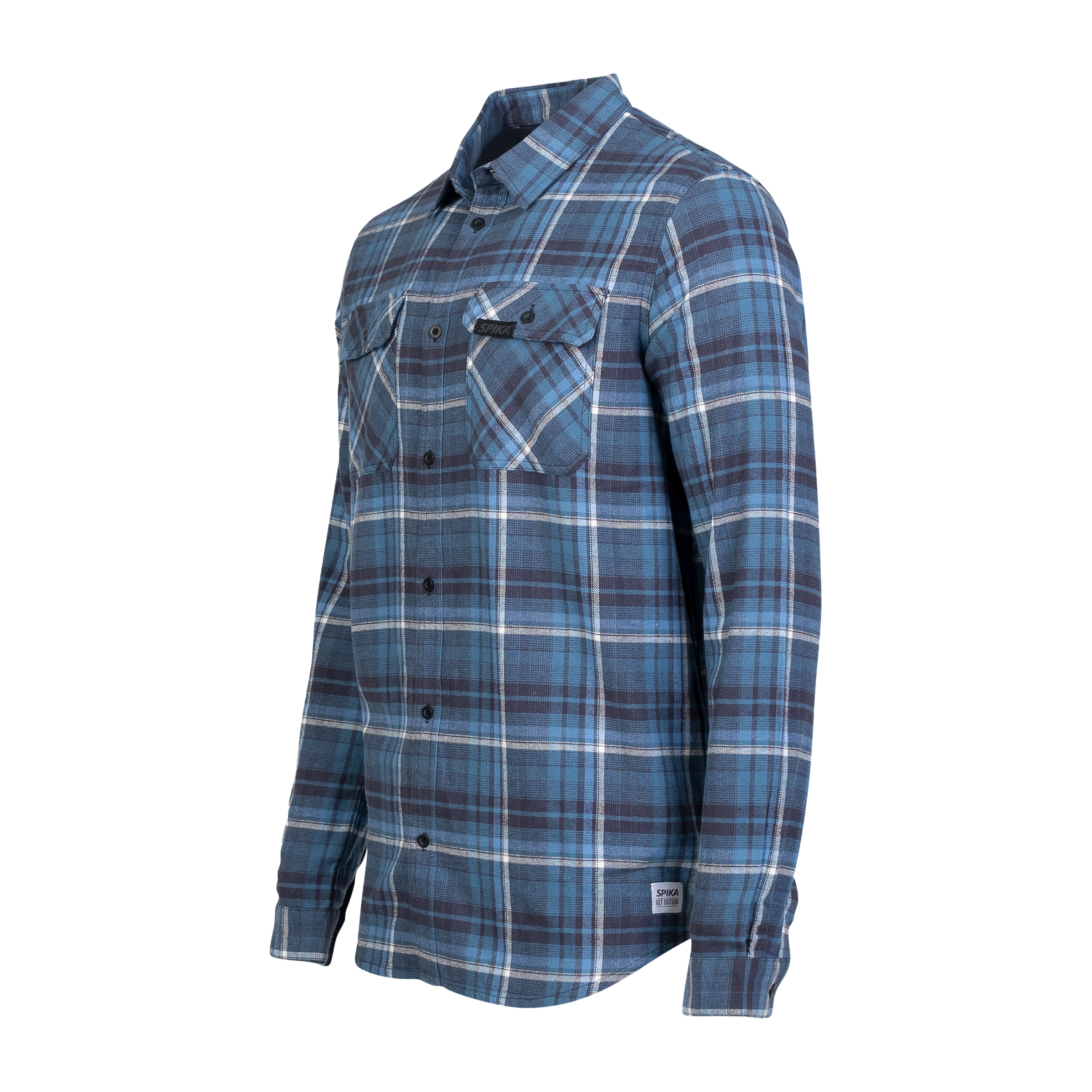 Flannel Check Shirt - Mens - Blue/Black - Image 2
