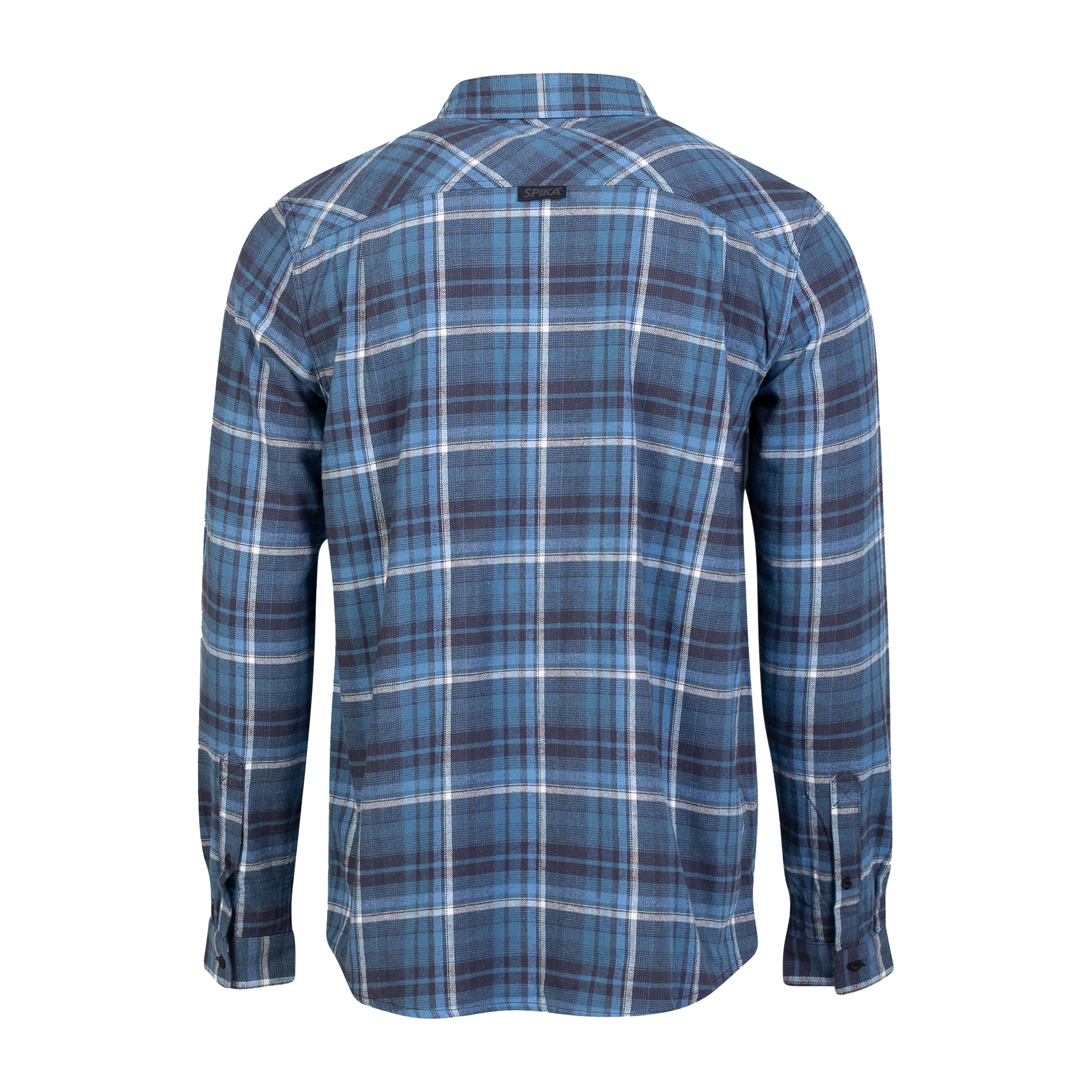 Flannel Check Shirt - Mens - Blue/Black - Image 5