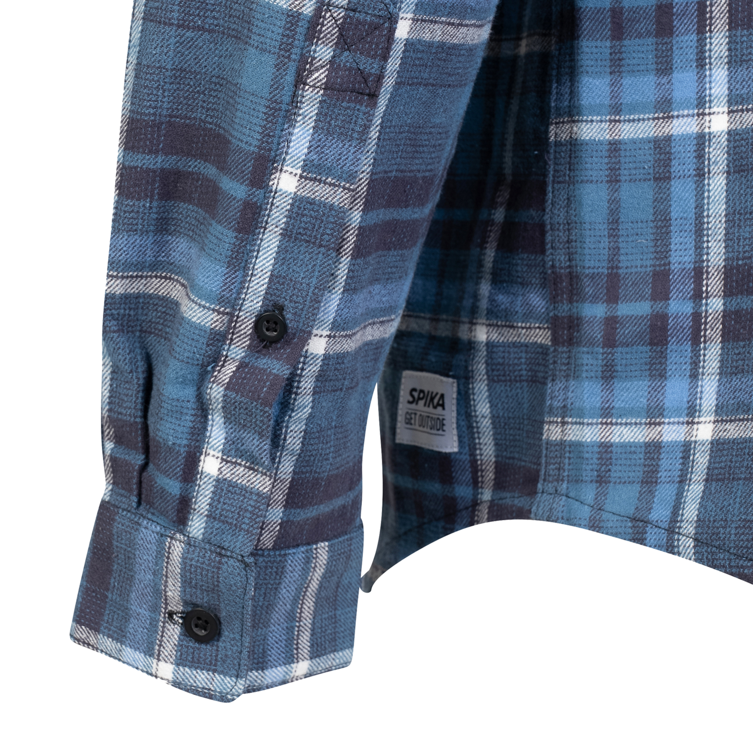 Flannel Check Shirt - Mens - Blue/Black - Image 4